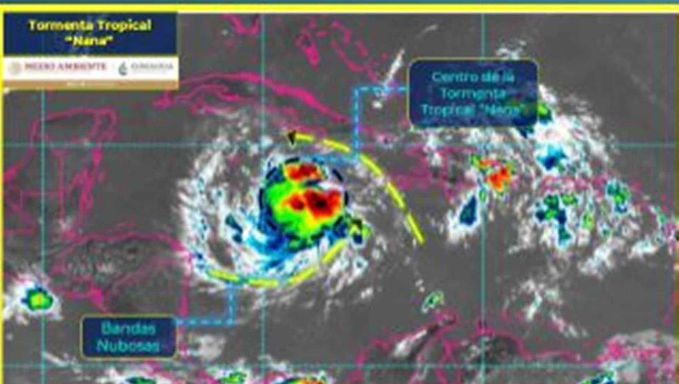 Se formó la tormenta tropical “Nana” al sureste de Cancún