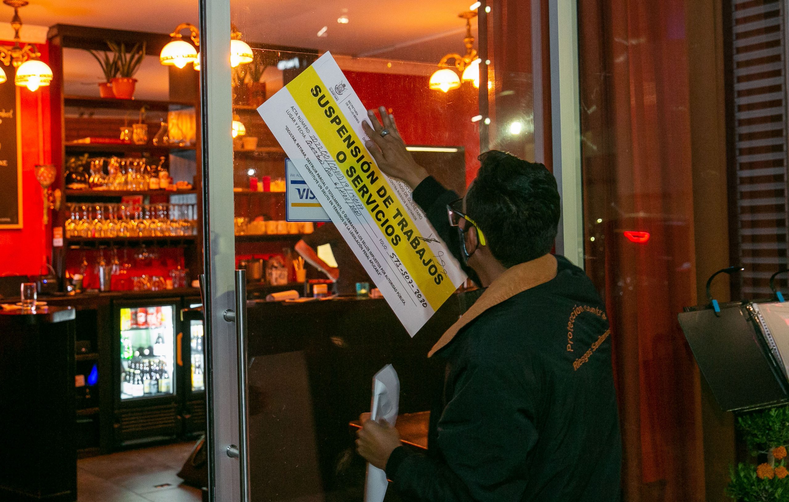 En operativo de protección contra riesgos sanitarios por COVID-19 se suspenden dos establecimientos