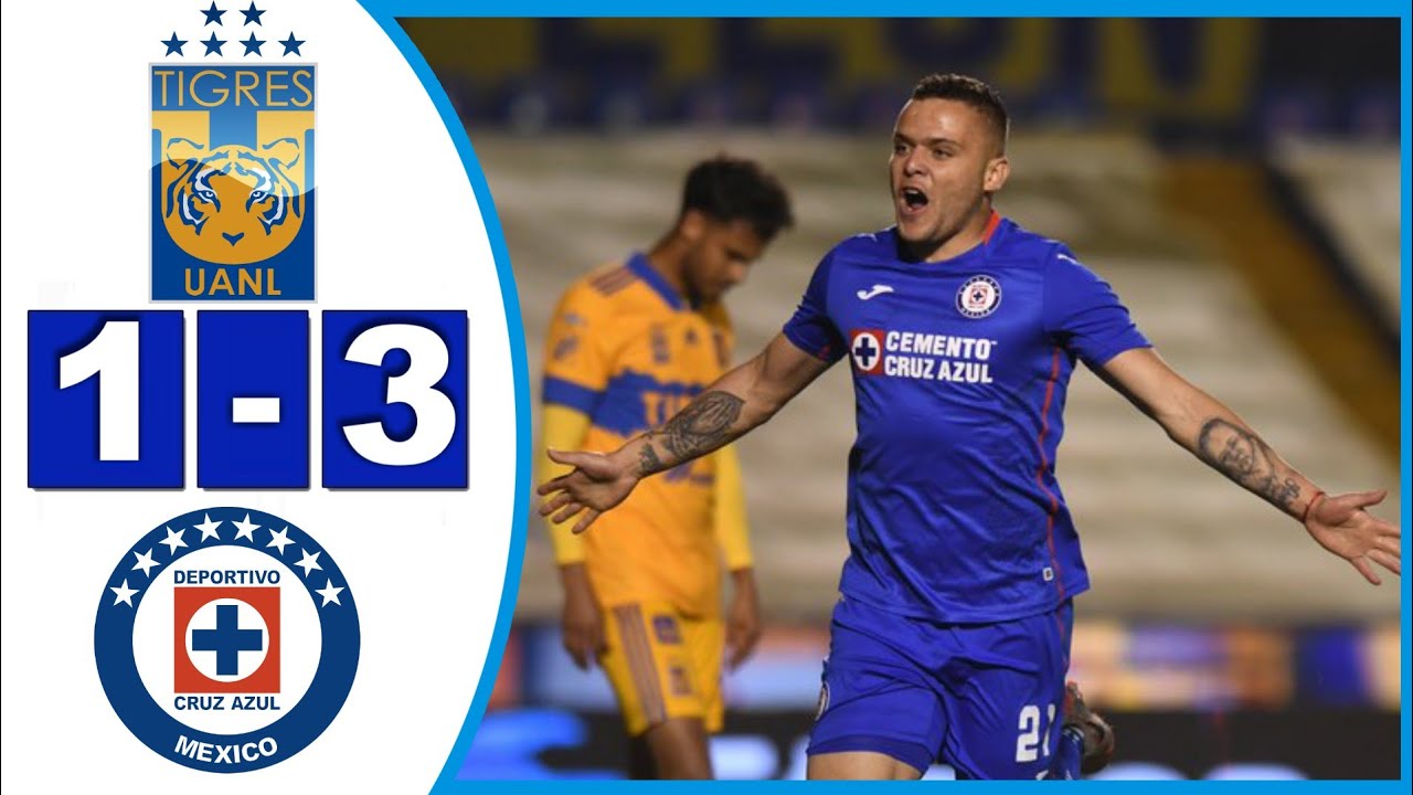 Cruz Azul derrota a los Tigres en la ida de cuartos de final 3-1