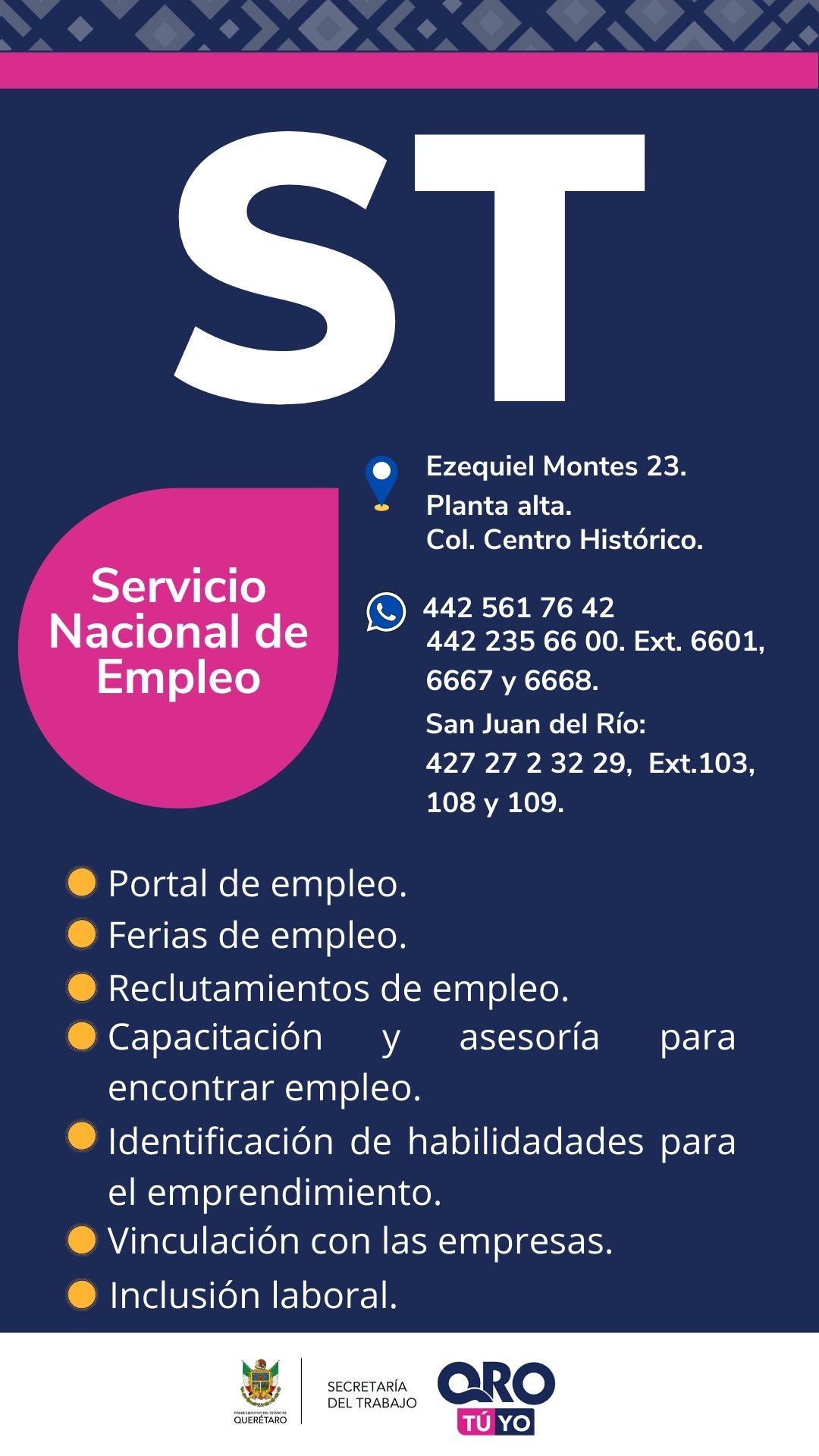 Consulta oportunidades laborales directamente en SNE Querétaro