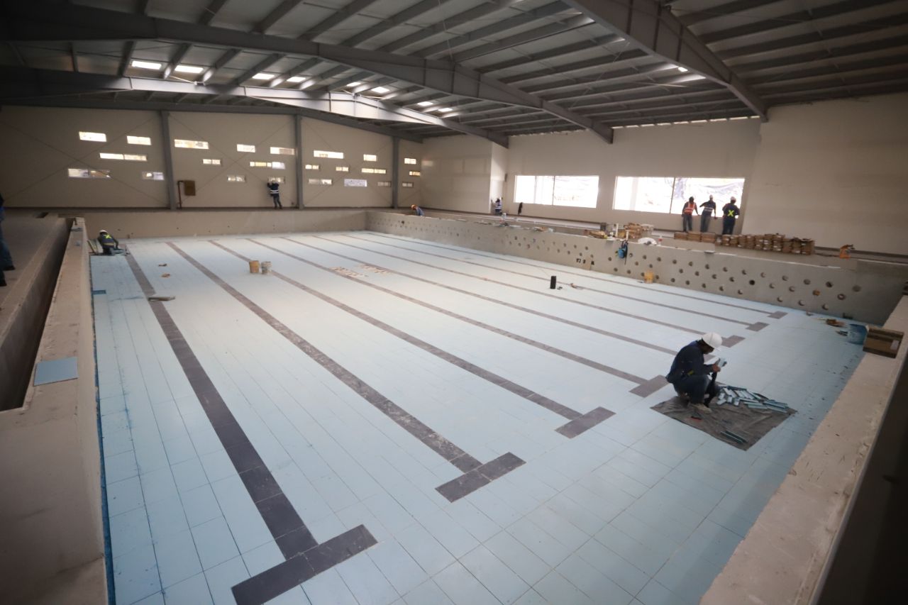 Polideportivo de San Pedro Martir con un 83 por ciento de avance