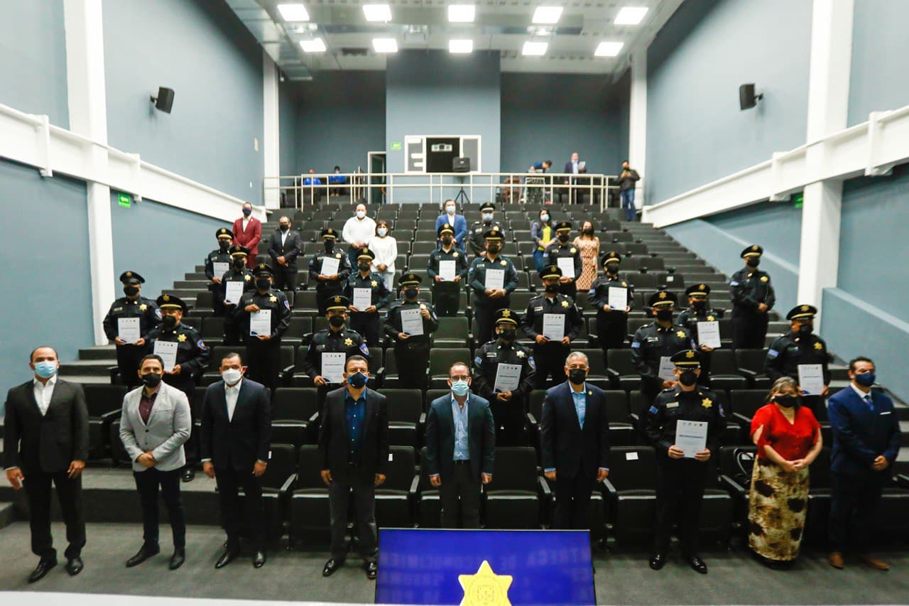 46 elementos de la SSPM fueron reconocidos por su Mérito y Eficiencia en el Desempeño Policial