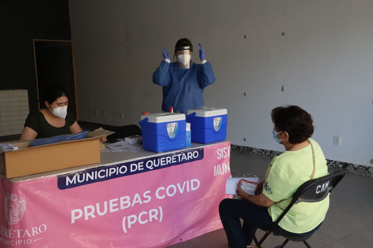 Municipio de Querétaro implementó módulos con pruebas COVID para detectar casos asintomáticos
