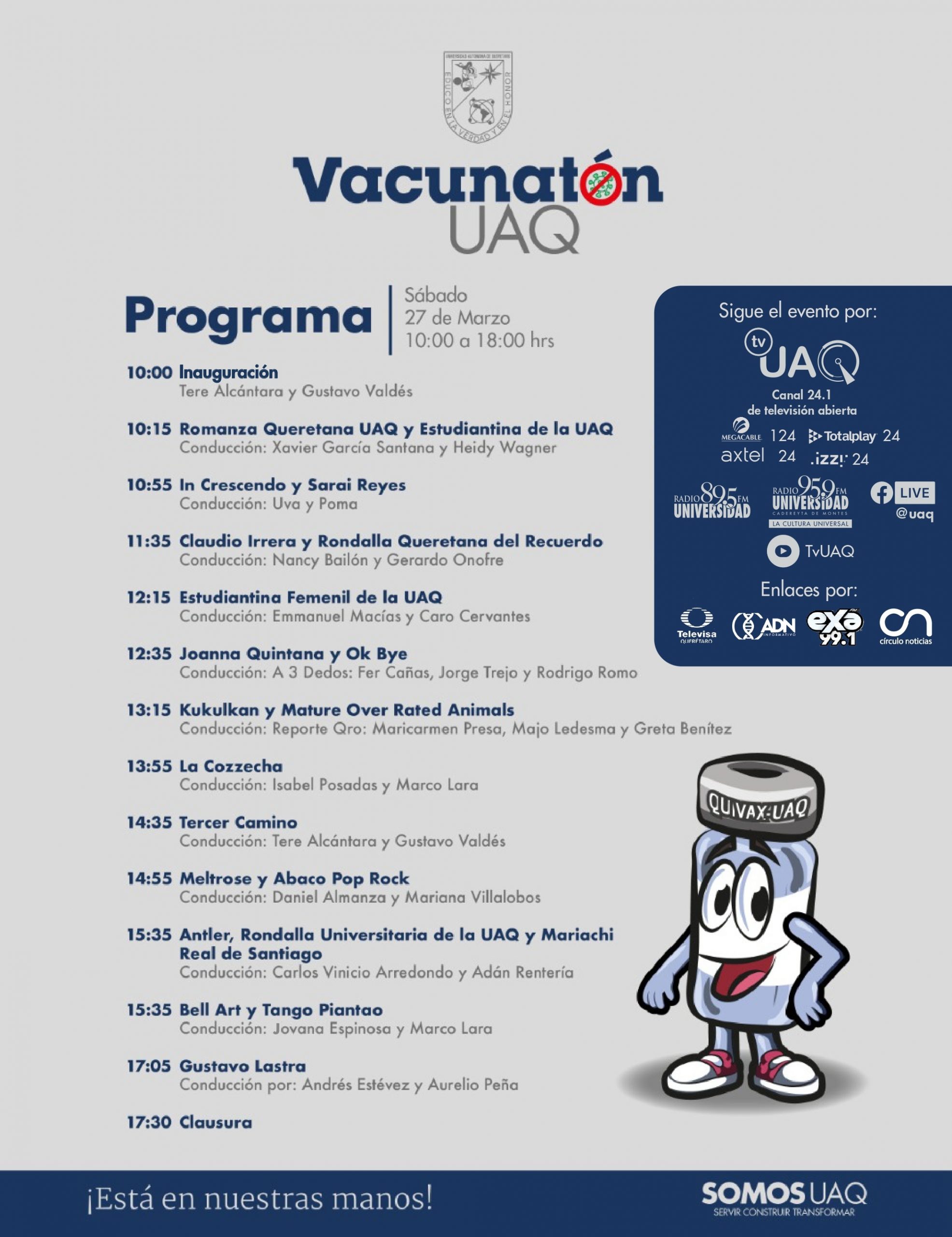 UAQ alista programa del Vacunatón