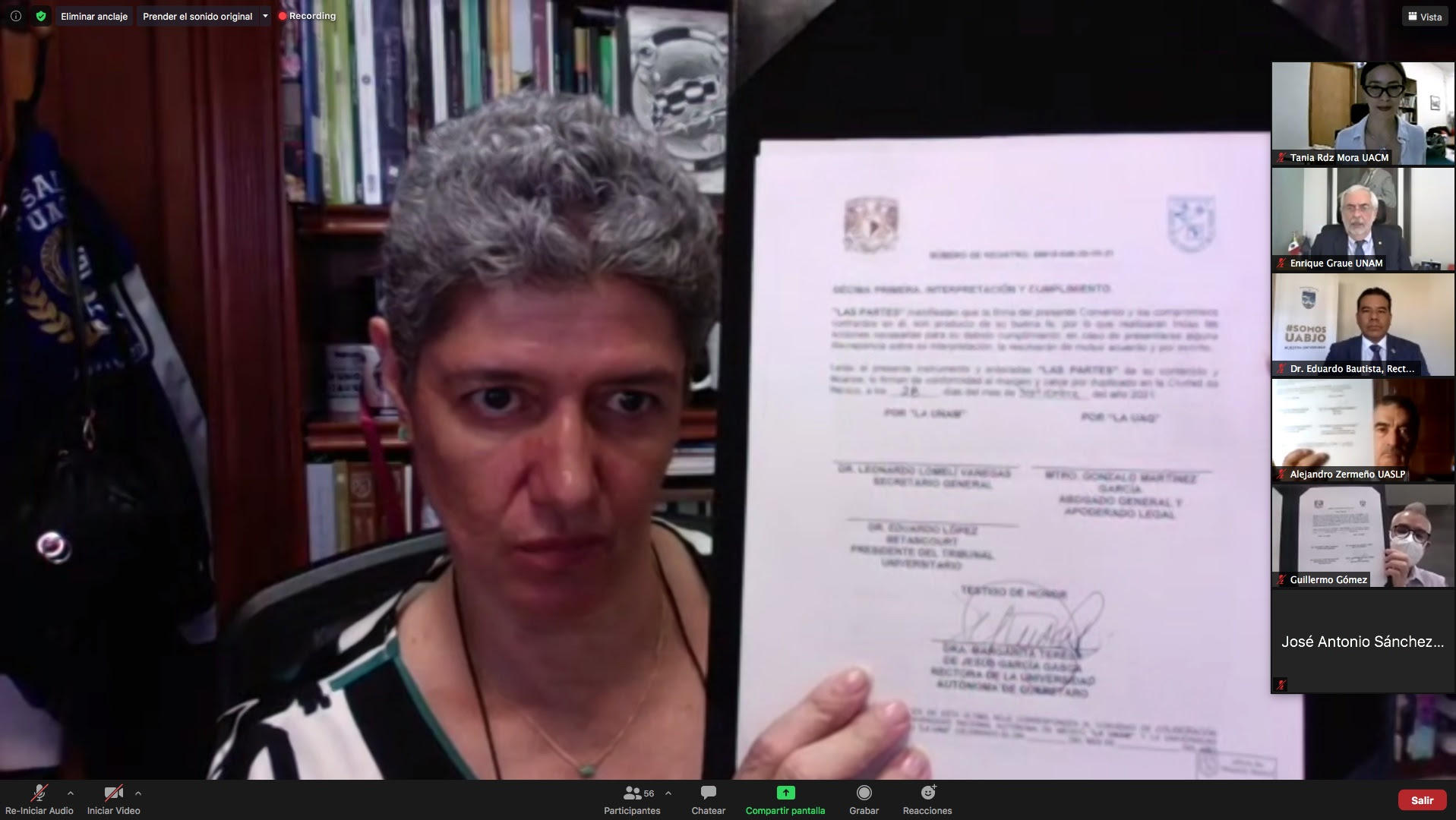 UAQ firma convenio de colaboración  con la UNAM