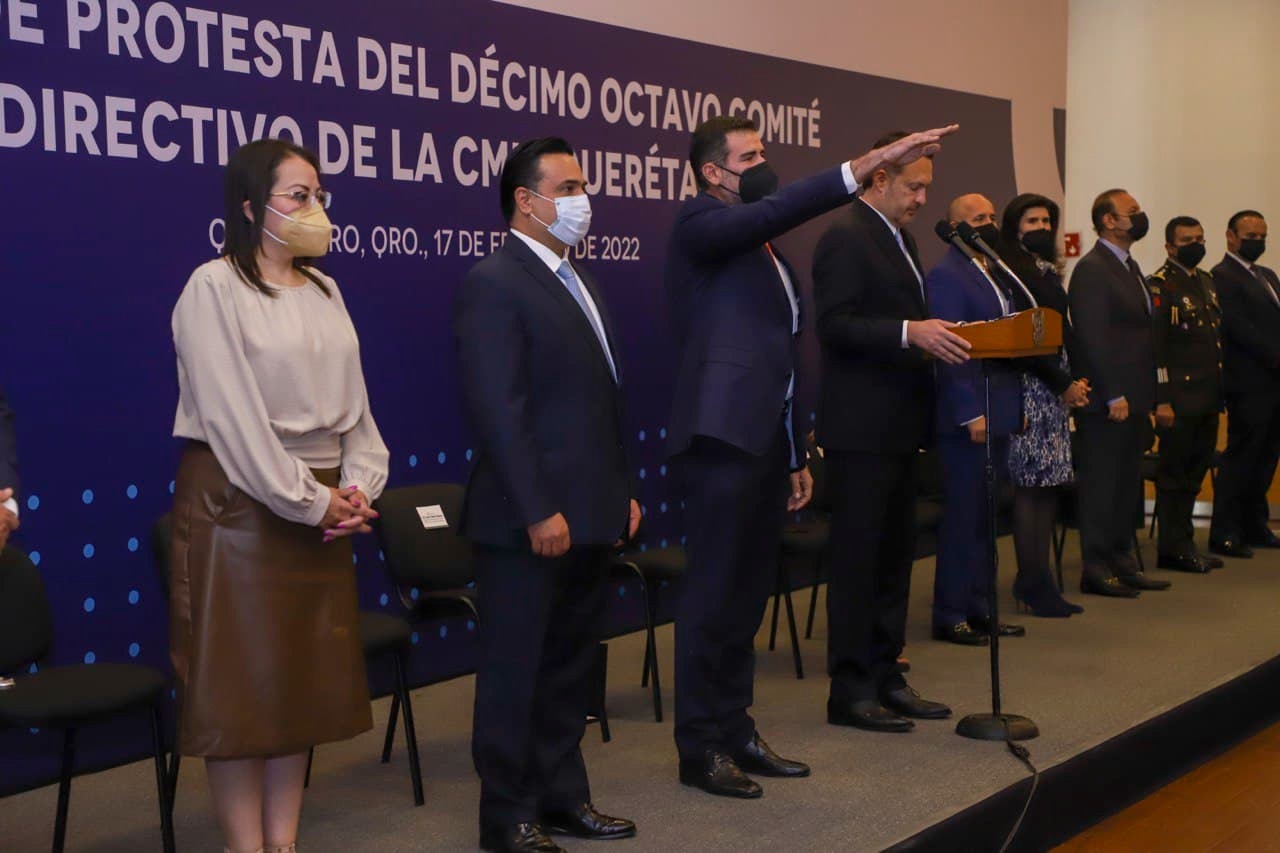 Rinde protesta el nuevo Comité Directivo de la Cámara de la Industria de la Construcción en Querétaro