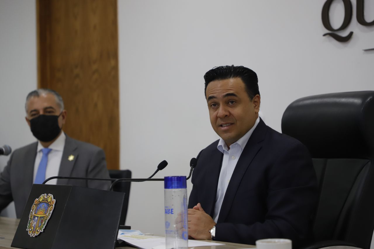 Sesiona Consejo de Seguridad Pública del Municipio de Querétaro