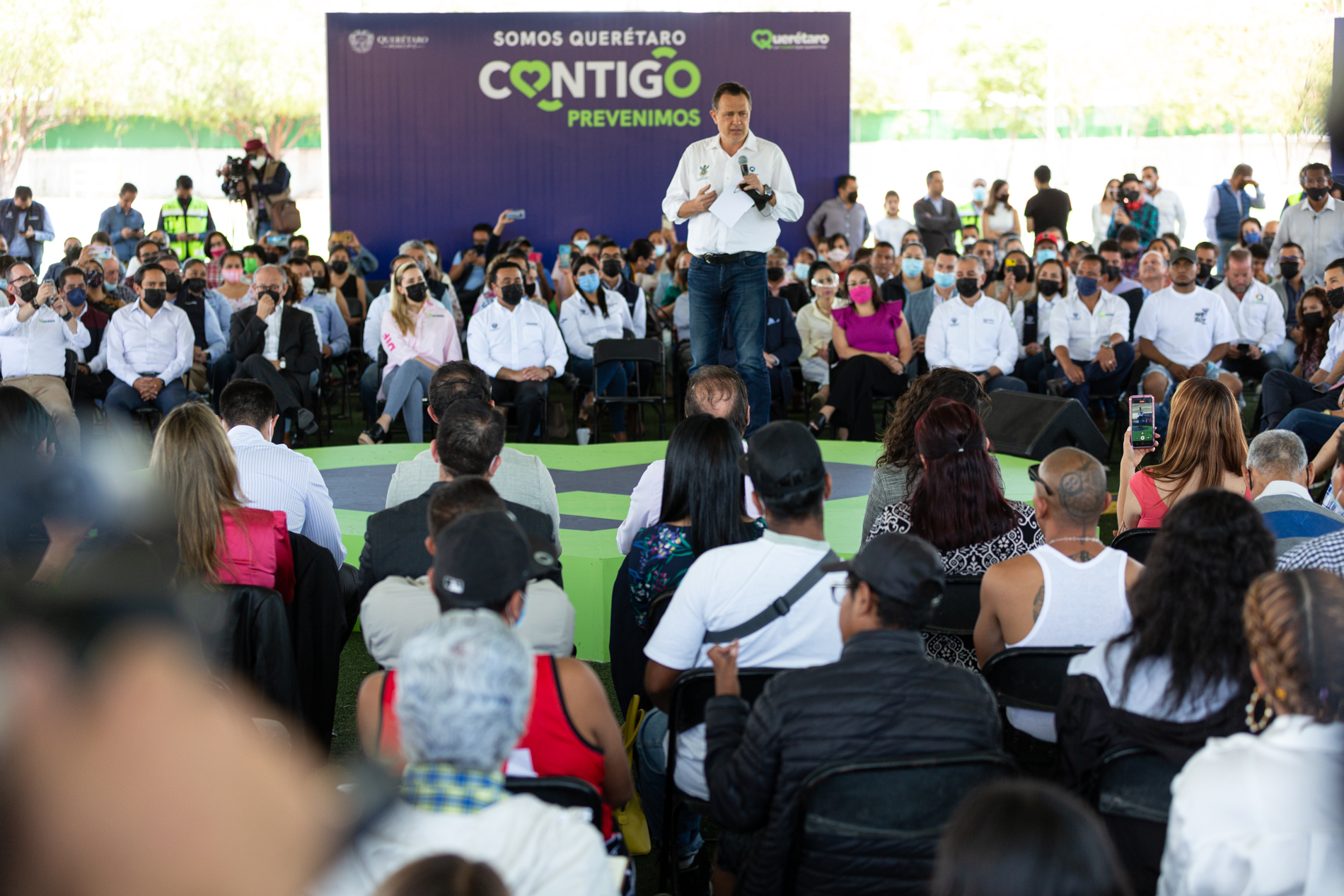 Asiste Gobernador a la presentación de Somos Querétaro, Contigo Prevenimos