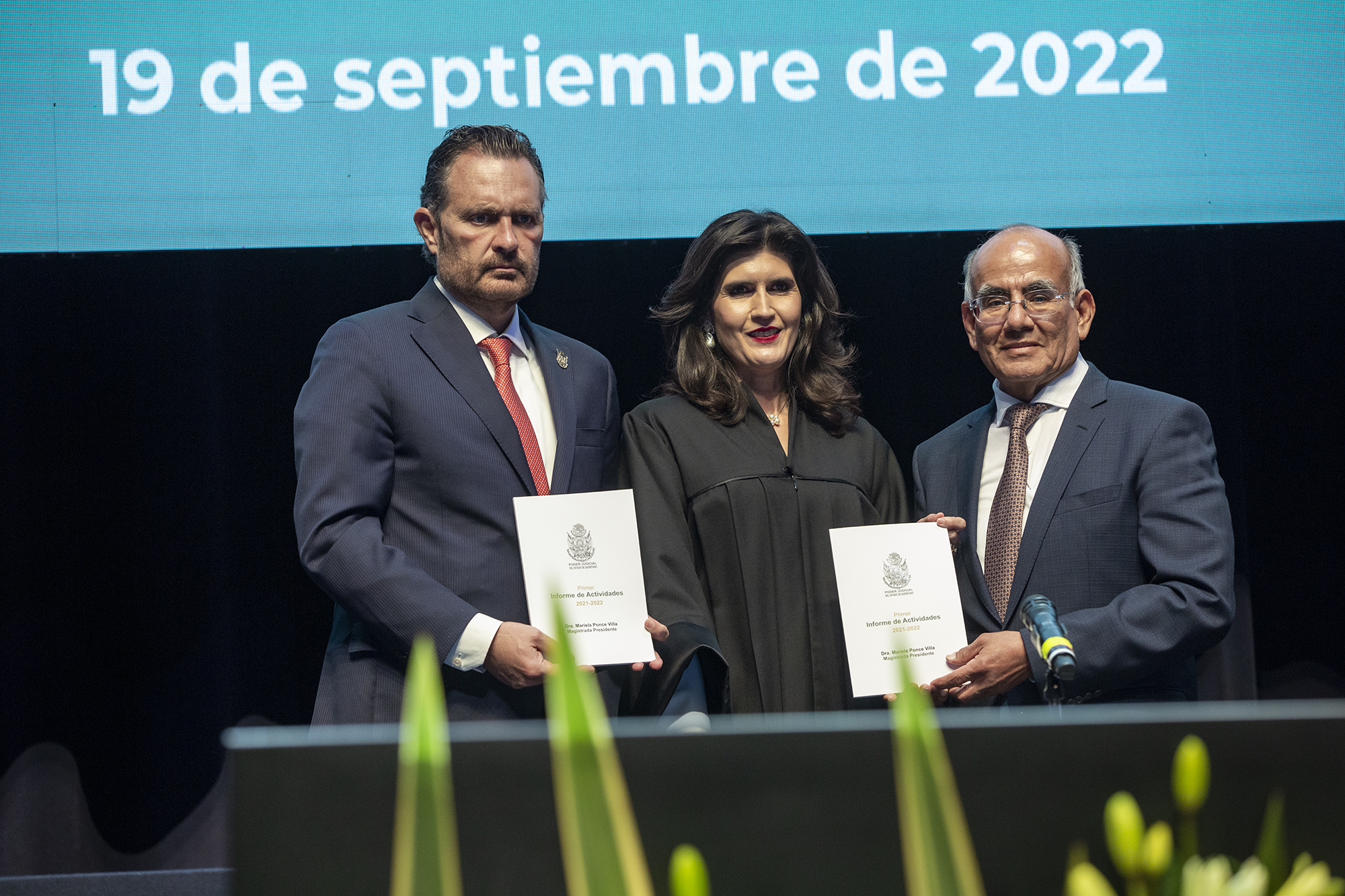 Asiste Gobernador a informe de actividades de la presidenta del Tribunal Superior de Justicia