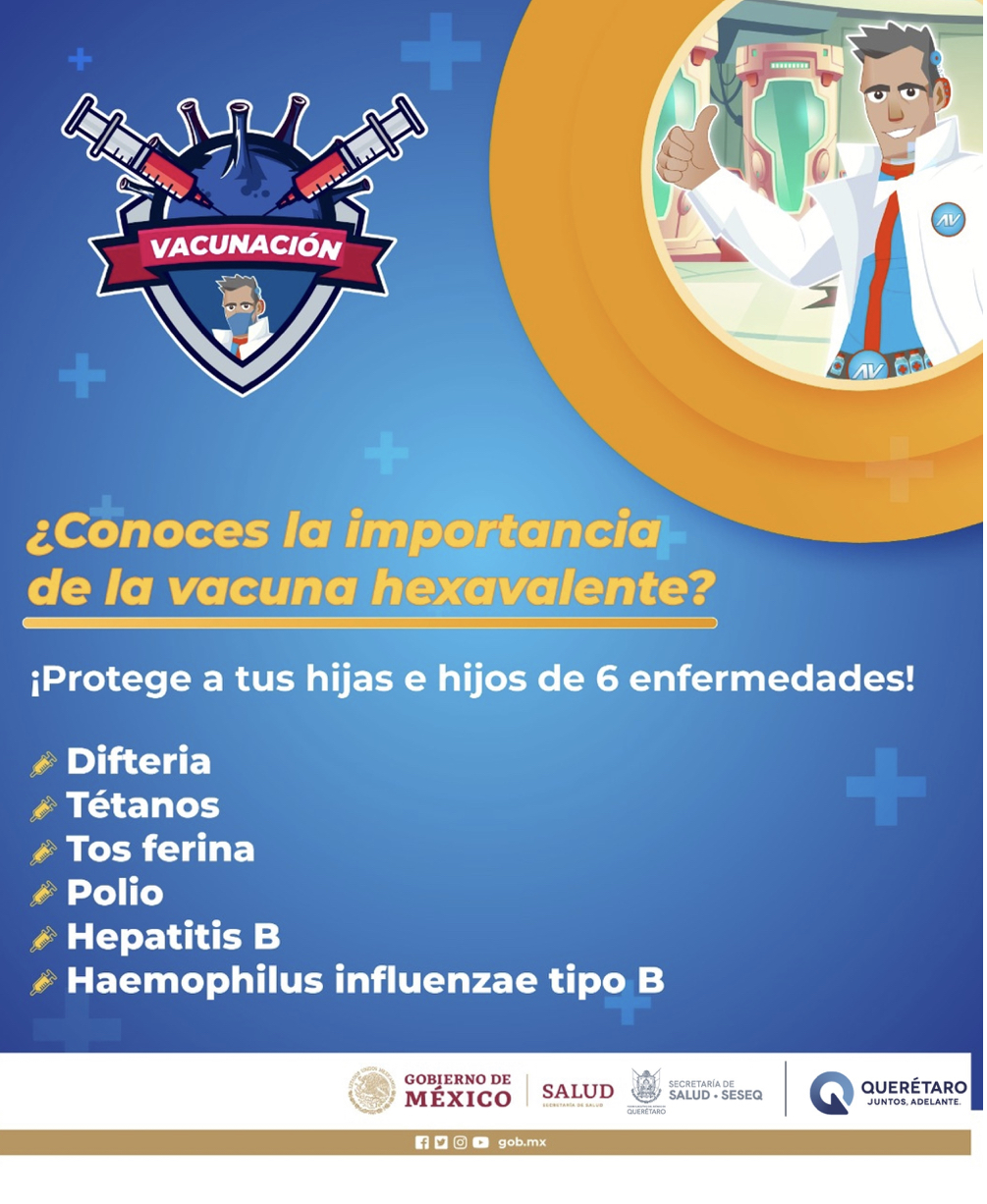 Inicia SESA Campaña Vacunación con hexavalente para niñas y niños menores de un año
