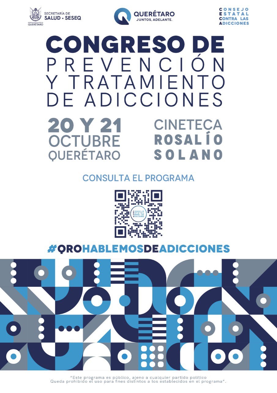 Invita SESA al Congreso de Prevención y Tratamiento de Adicciones