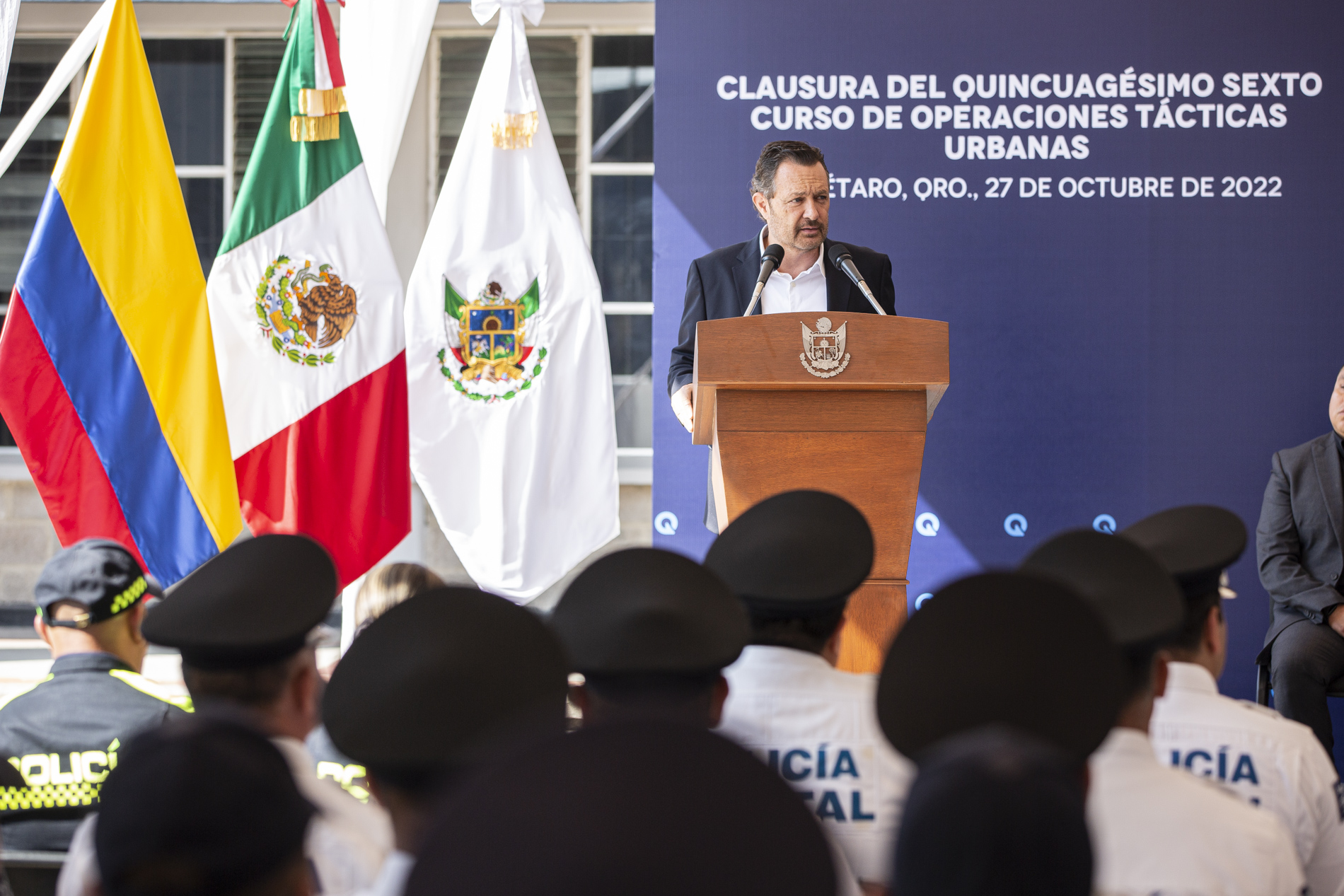 Clausura Gobernador quincuagésimo sexto curso de operaciones tácticas urbanas