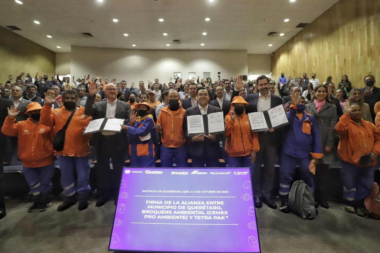 Por el medio ambiente, reciclarán mensualmente más de 80 toneladas de tetrapak en el municipio de Querétaro
