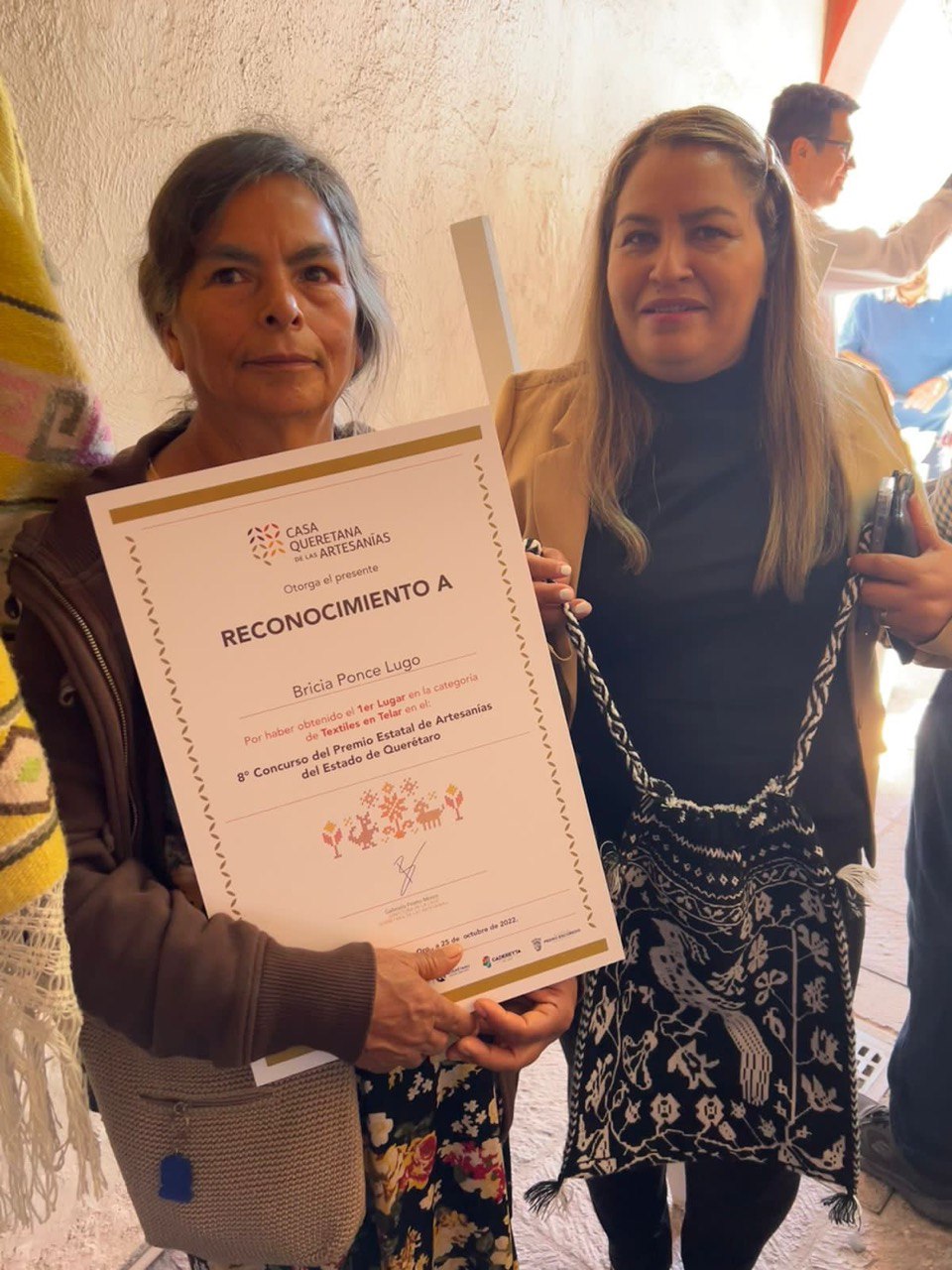 Landa destaca en el Concurso Estatal de Artesanos.