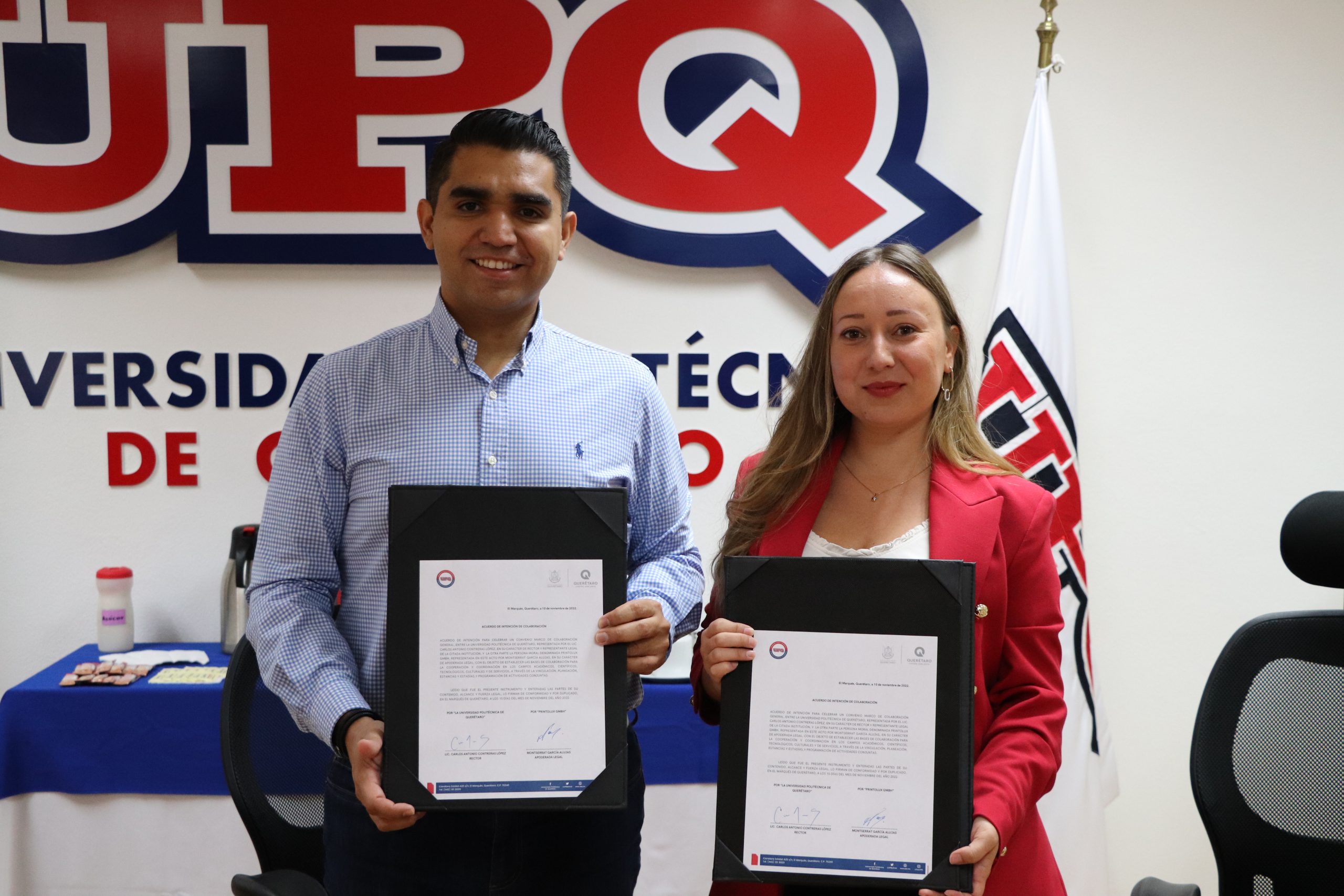 Establece UPQ colaboración estratégica con empresa alemana PrintoLUX
