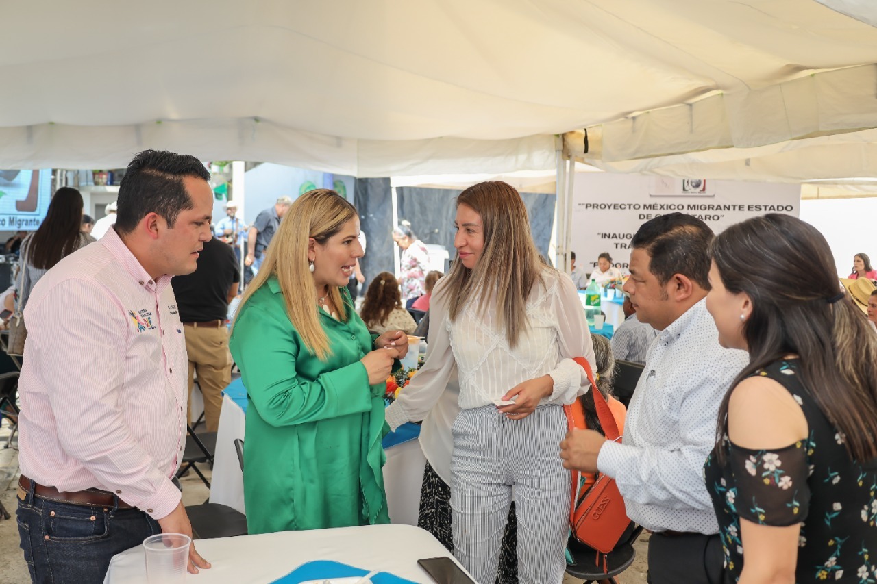 Participan autoridades de Pinal de Amoles en la inauguración de las oficinas de trámites migratorios del «Proyecto México Migrante”.
