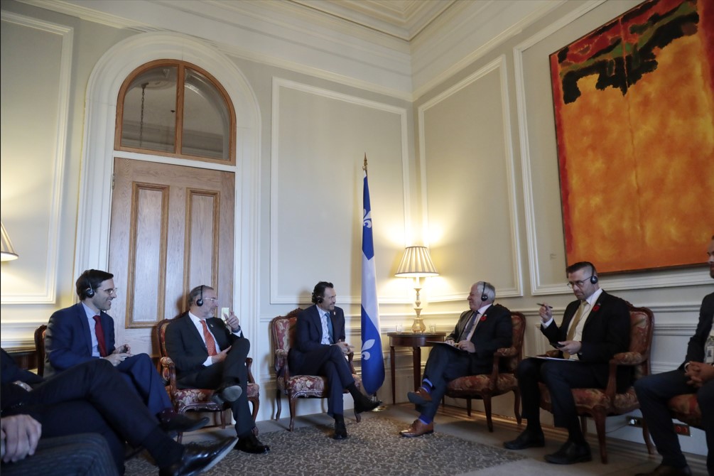 Visita Gobernador Parlamento de la Asamblea Nacional de Quebec