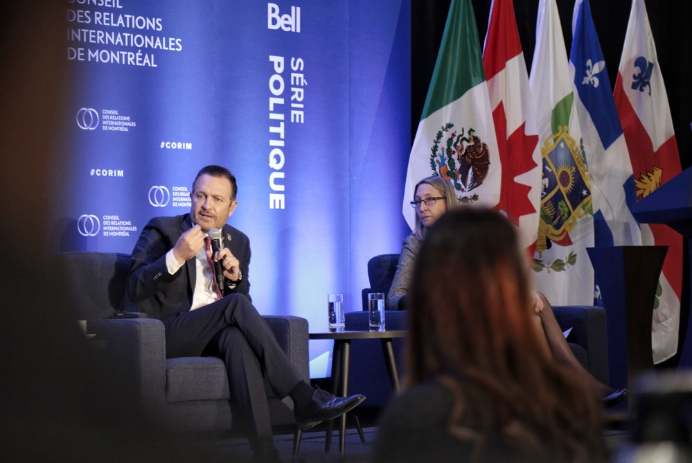 Participa Gobernador en panel del Consejo de Relaciones Internacionales de Montreal (CORIM)