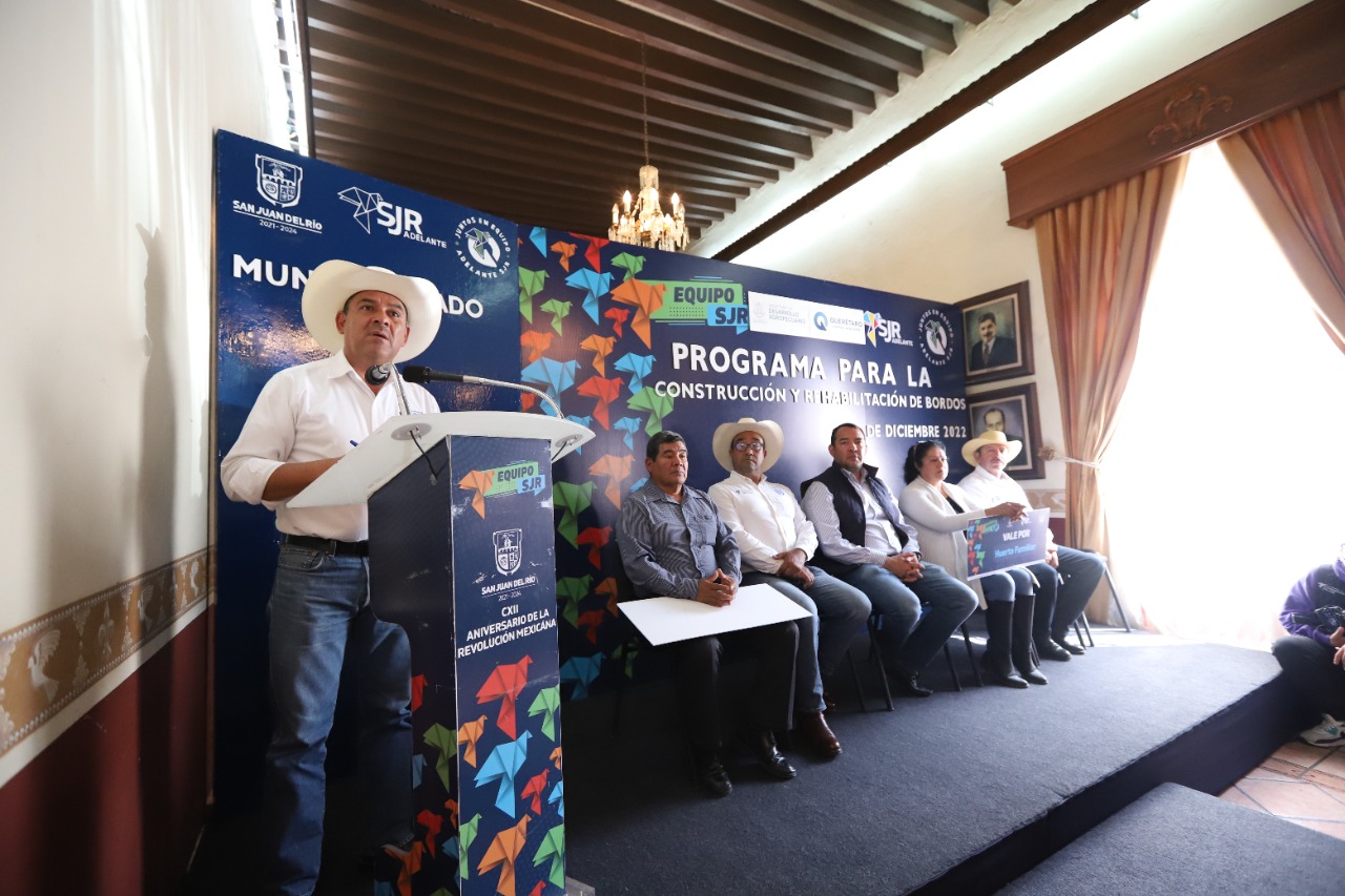 SEDEA entrega autorización para construir y rehabilitar bordos en SJR