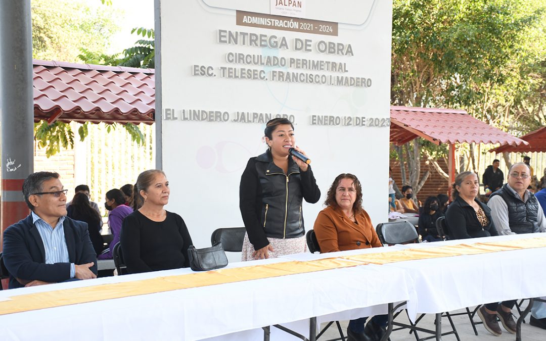 Obras de Infraestructura Educativa  Fueron Entregadas a la Escuela Telesecundaria de El Lindero