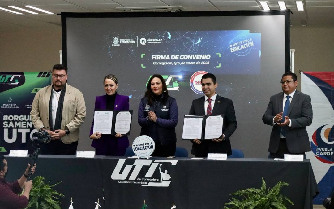 Firman UTC y UPQ convenio para doble titulación en Querétaro