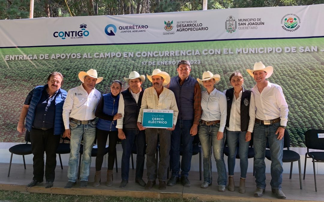 Entrega SEDEA apoyos del Programa Impulso al Desarrollo Rural en San Joaquín