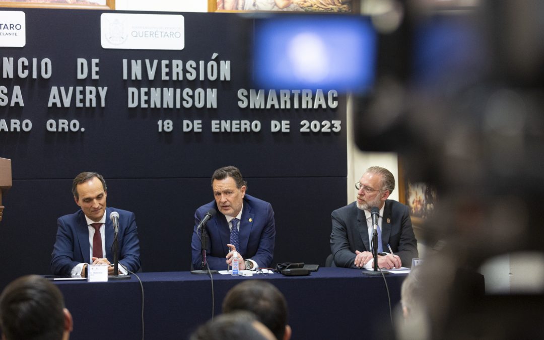 Anuncia Avery Dennison inversión superior a los 100 mdd y la generación de más de 600 nuevos empleos en Querétaro