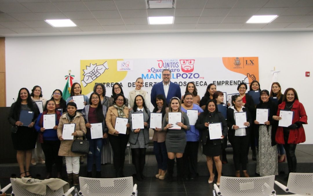 El diputado Manuel Pozo encabezó la ceremonia de graduación  y entrega de certificados del Programa Beca Emprende
