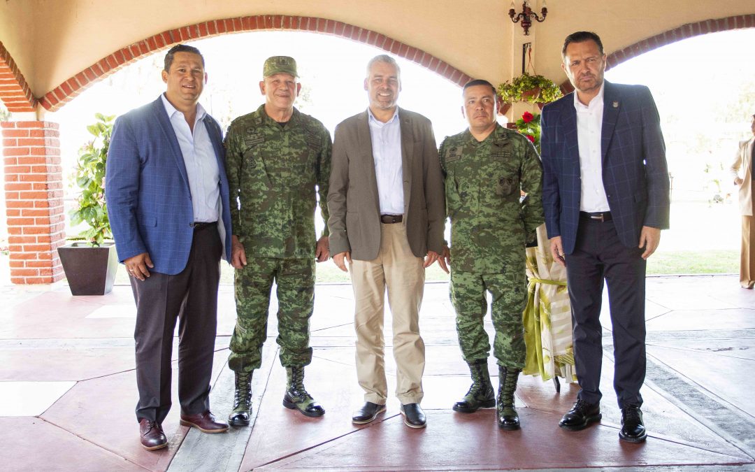 Asiste Mauricio Kuri a reunión con homólogos de Guanajuato, Michoacán y fuerzas armadas