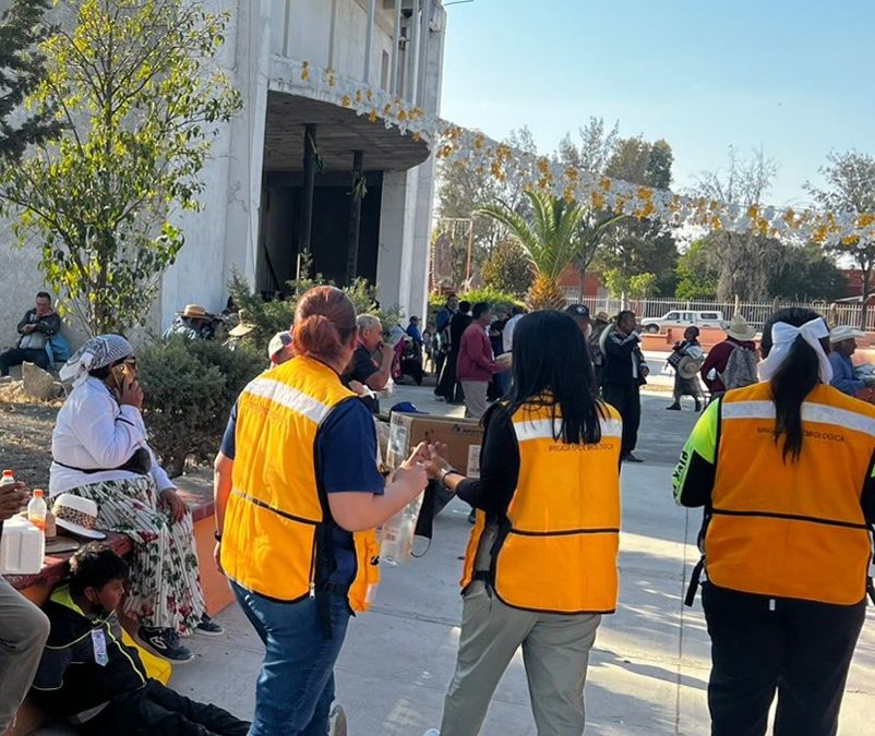 Implementa SESA operativo sanitario en peregrinación al templo de Jesús de la Portería San Juan