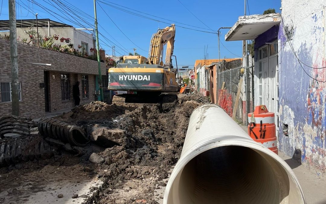 Sustitución de tubería en drenaje del emisor norte tiene 70% de avance