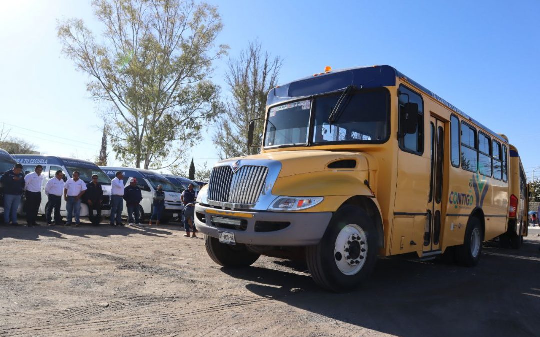 Supervisa Agustín Dorantes Transporte Escolar en Santa Rosa Jáuregui