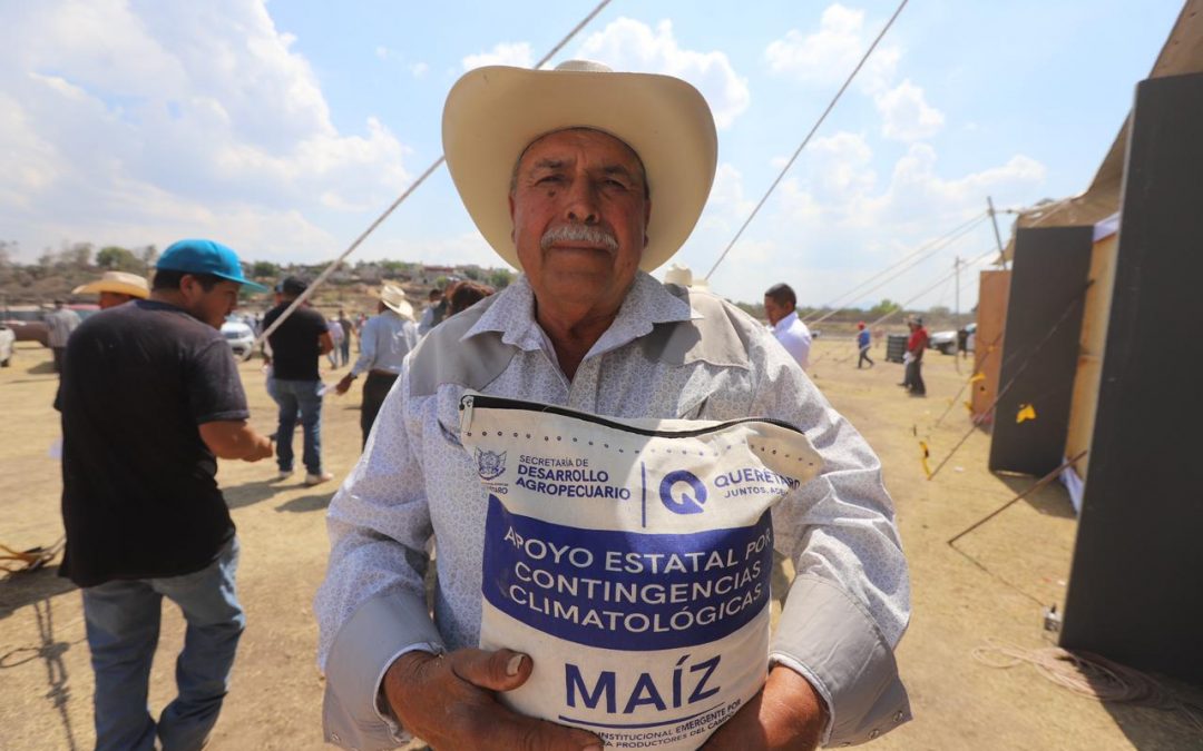 Reciben productores de Corregidora más de 130 toneladas de maíz