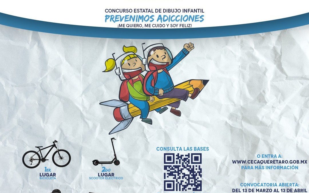 Invita SESA al Concurso Estatal de Dibujo Infantil Prevenimos adicciones “Me quiero, me cuido y soy feliz”