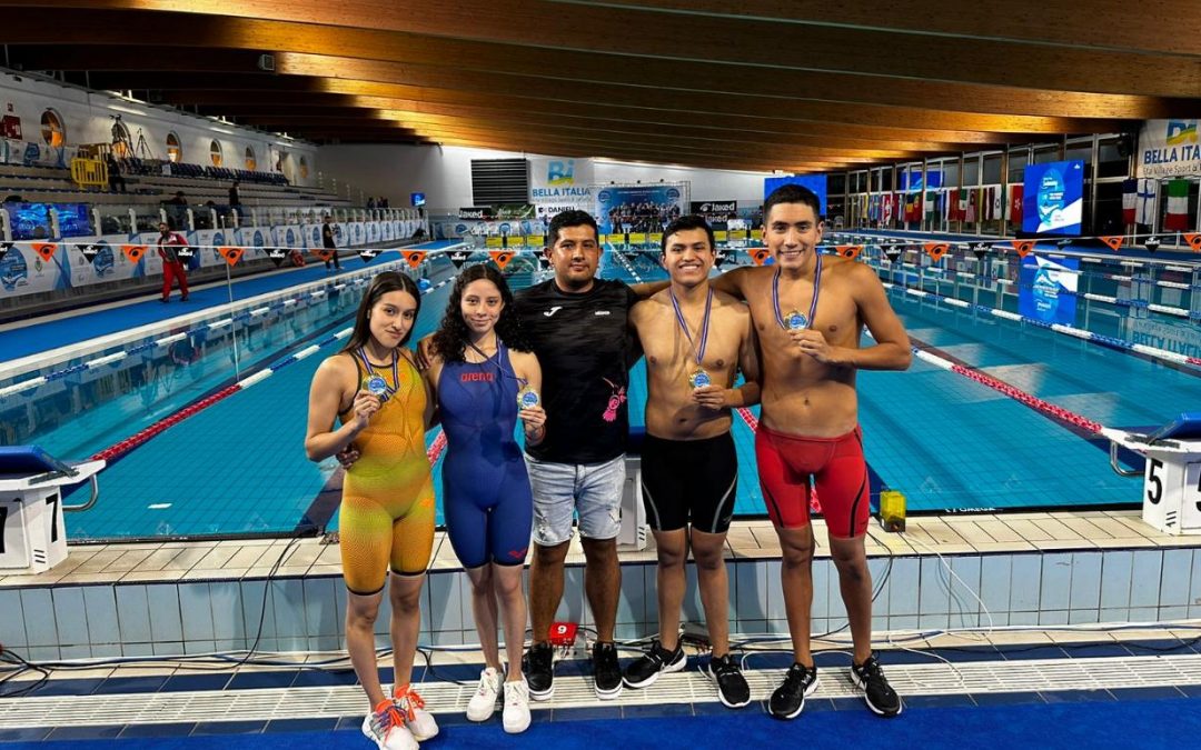 Queretana América Maqueda sube al podio con selección nacional de para natación