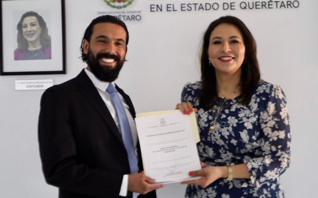 Fernando Mendoza, nuevo director del Instituto de Artes y Oficios Querétaro