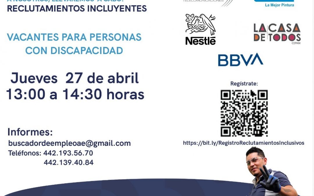 Promueve ST vacantes para personas con discapacidad