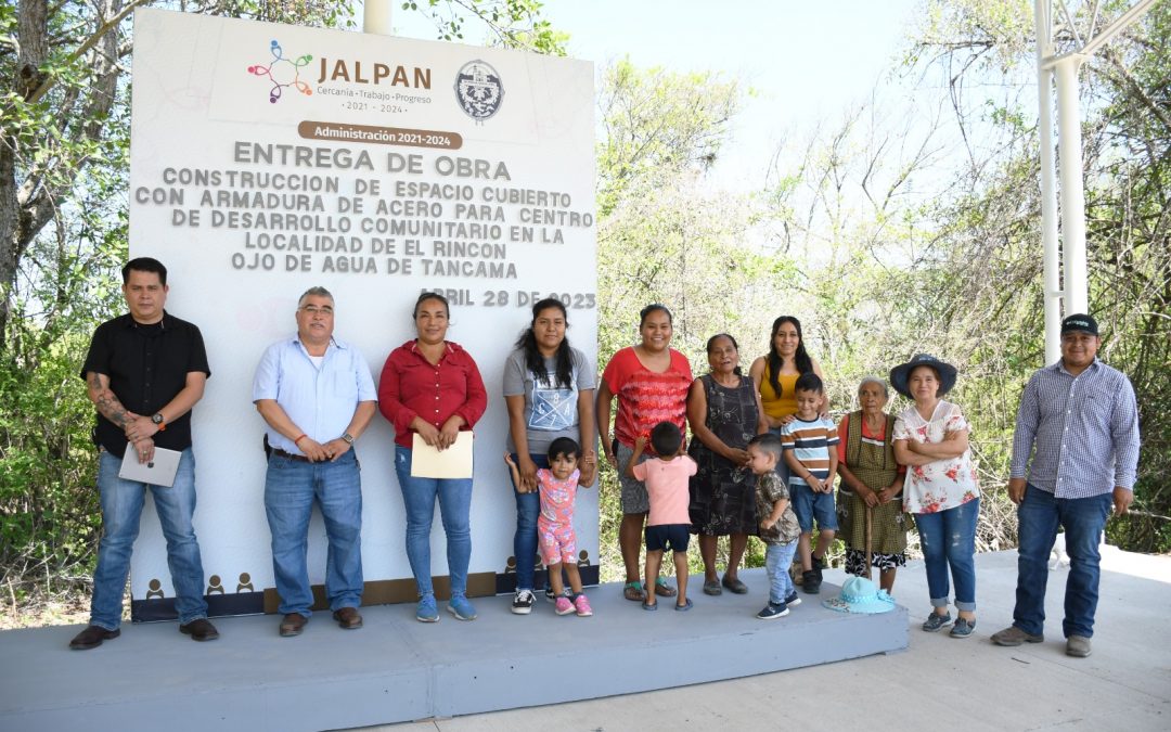 Rincón de Tancama, Jalpan Cuenta con Espacio Techado para el Desarrollo Comunitario