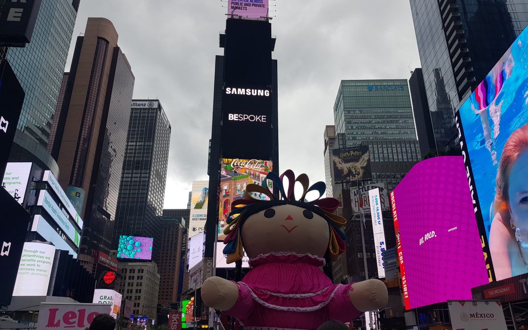 Llega Lelé a Times Square en Nueva York