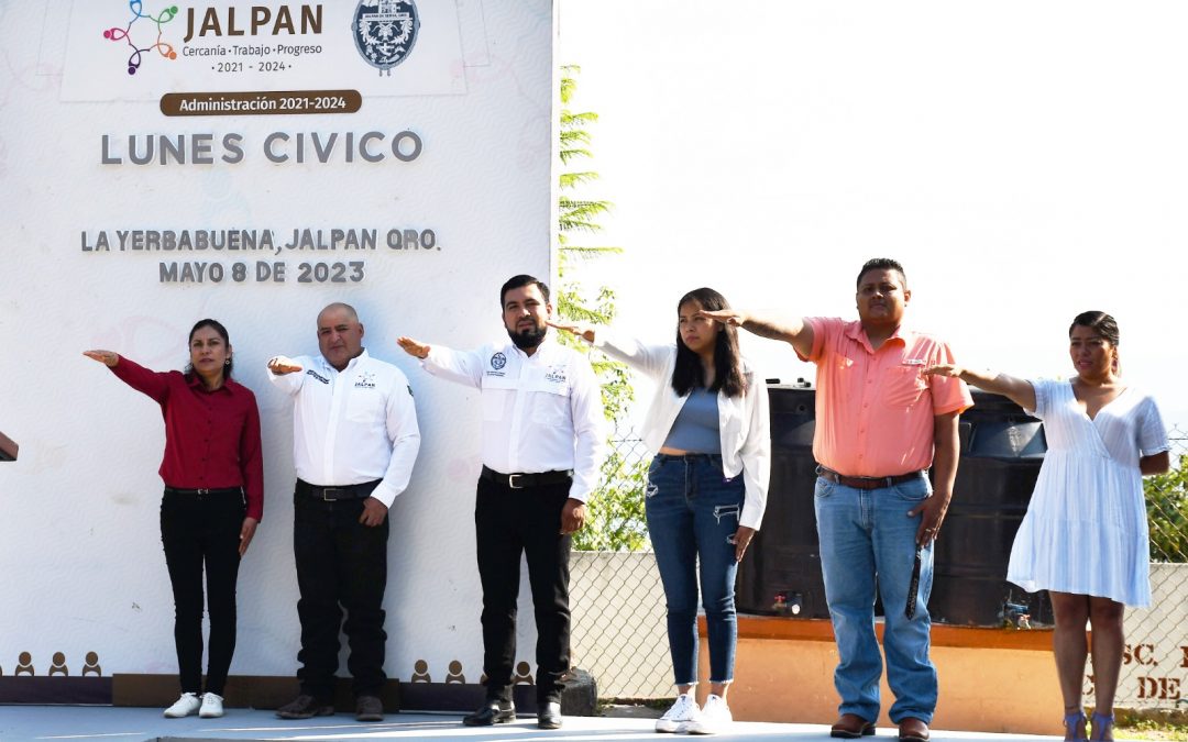 En la delegación de Yerbabuena Se Realizó Evento de Lunes Cívico en Escuela Primaria