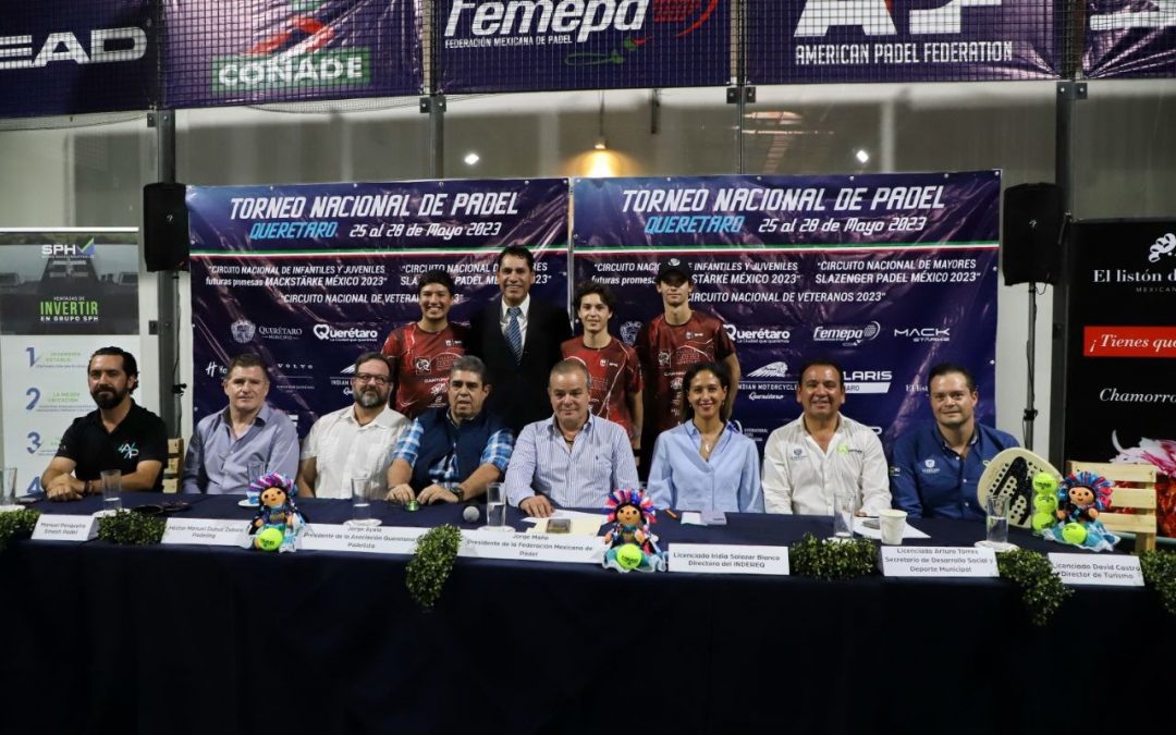 Albergará Querétaro el Torneo Nacional de Padel 2023