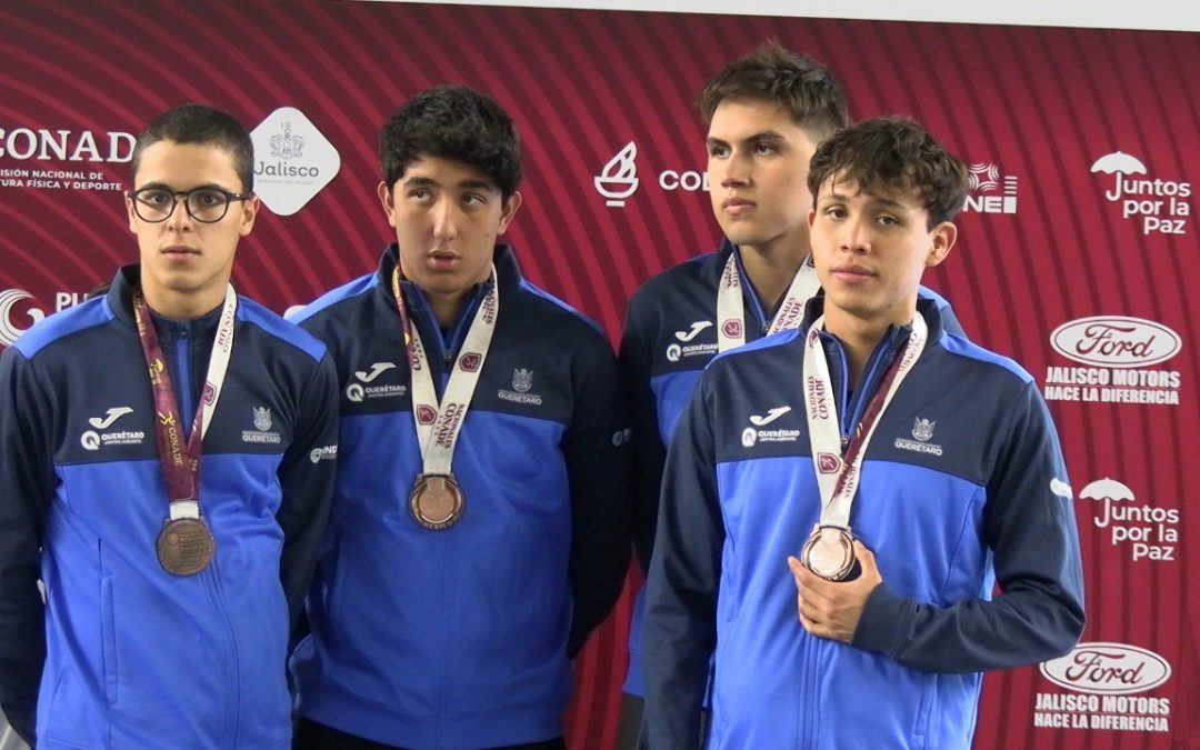 Gana Querétaro 23 medallas en natación en Nacionales CONADE