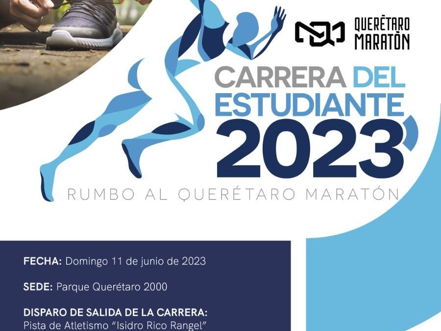 Invitan INDEREQ y SEJUVE a participar en la Carrera del estudiante 2023