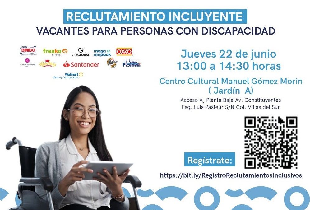Promueve ST más de 300 vacantes para personas con discapacidad