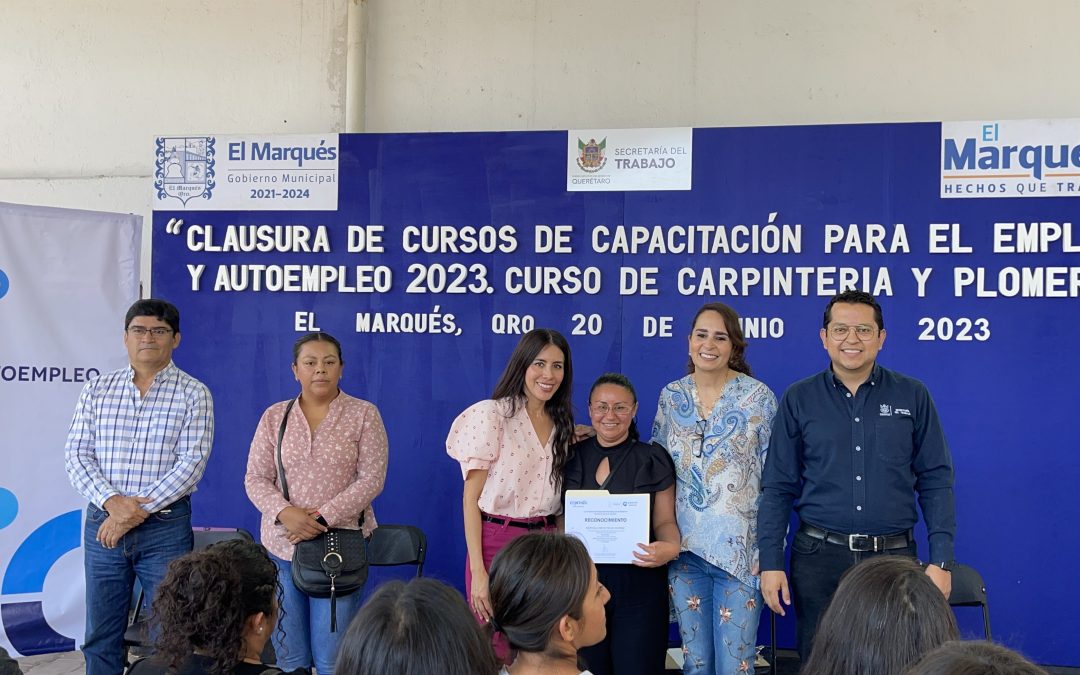 Finalizan cursos de autoempleo para mujeres en El Marqués