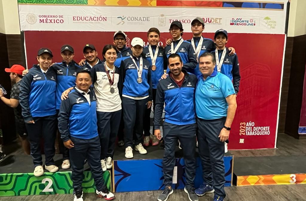 Tenistas queretanos consiguen cuarto lugar en Nacionales CONADE
