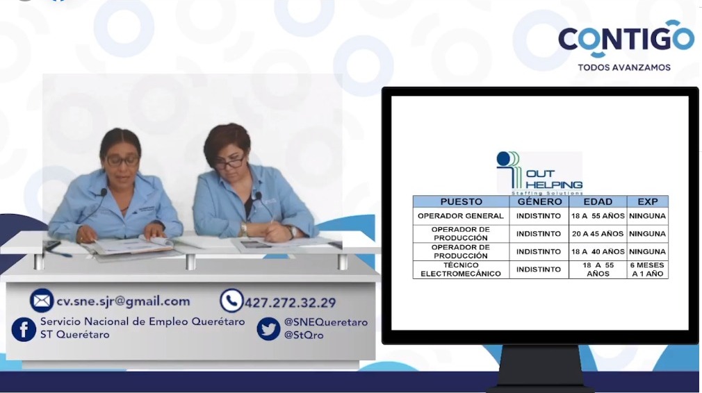 Ofertan más de 300 vacantes en Expo Empleo Virtual San Juan del Río
