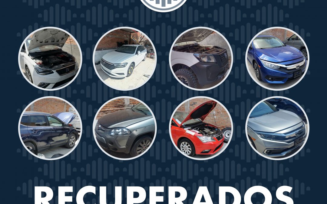 Fiscalía recupera 8 vehículos en la Reforma Agraria