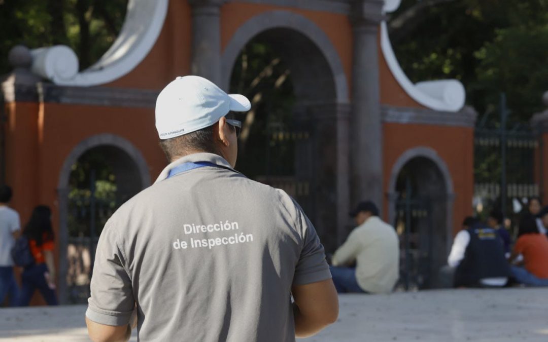 Operativo para desalentar el comercio no permitido en la Alameda