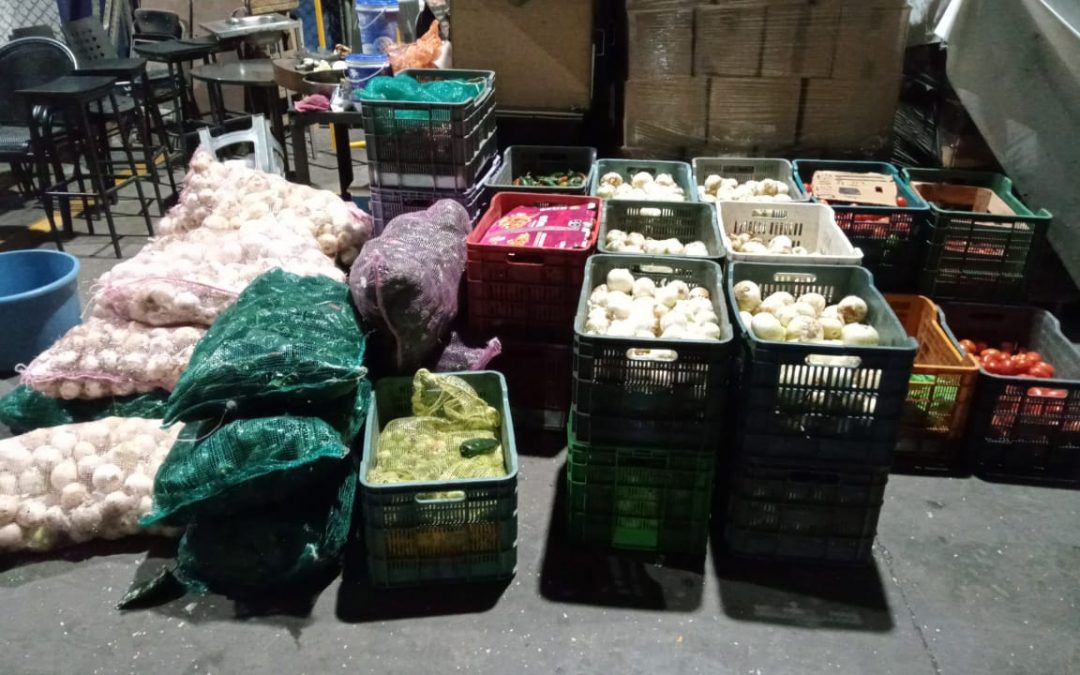 Aseguramiento de mercancía en nuevo operativo en la Central de Abastos